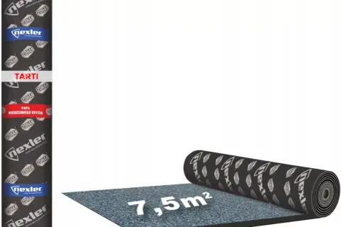 Rolka papy wierzchniego krycia Nexler. Jedna rolka to 7,5 m² powierzchni.
