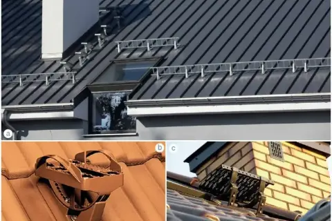Systemy ochrony przed śniegiem na dachu. Nawet zimą, gdy śnieg zalega, papa na zimno nie stanowi problemu dla tych solidnych konstrukcji.