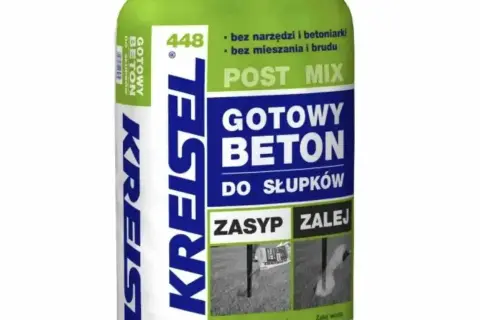 Gotowy beton Kreisel w workach. Ile na m3? Produkt Post Mix do słupków, łatwy w użyciu, bez mieszania.