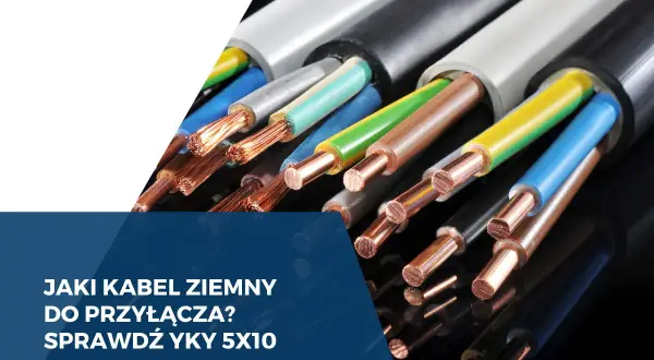 Zbliżenie na końcówki kabli elektrycznych, gdzie widać miedziane żyły. Jaki kabel ziemny do przyłącza? Sprawdź YKY 5x10.