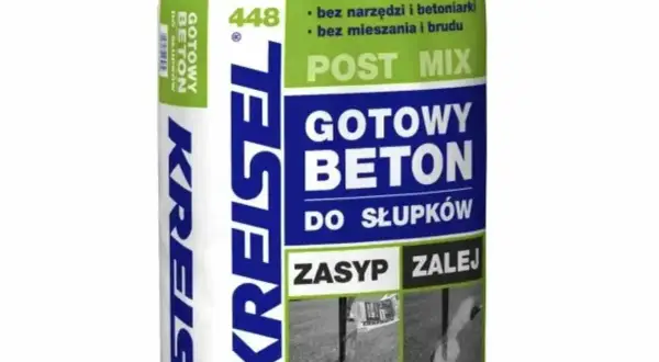 Gotowy beton Kreisel w workach. Ile na m3? Produkt Post Mix do słupków, łatwy w użyciu, bez mieszania.