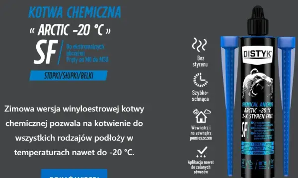 Kotwa chemiczna na mrozie – jak uniknąć problemów w zimie